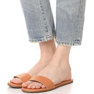 TKEES Alex Slides, Size 8, Color Terra Cotta